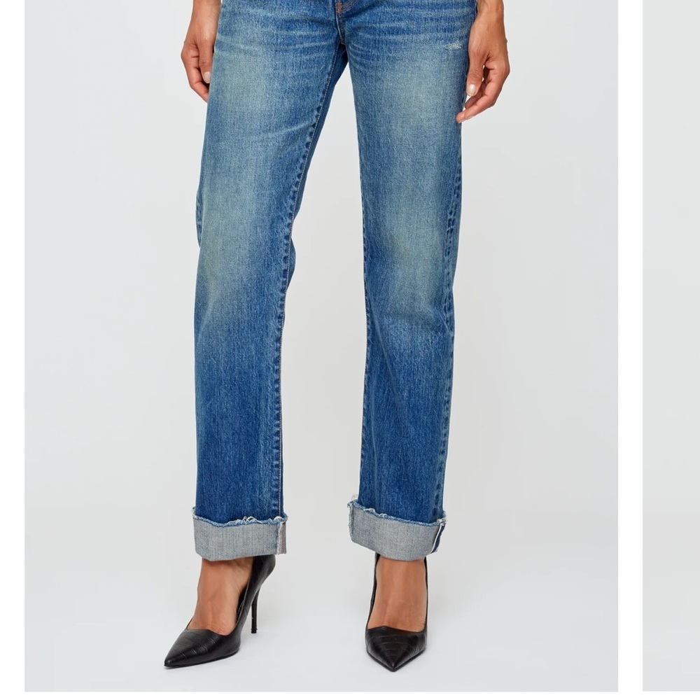 Moussy Indigo Straight Leg Jeans